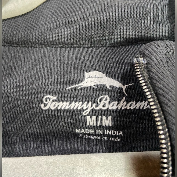 Tommy Bahama Antigua Cove M Vest Black with gray stitching - Picture 6 of 7
